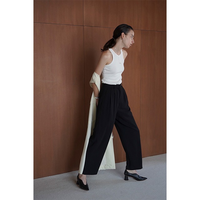 CLANE / ����� BASIC TUCK PANTS