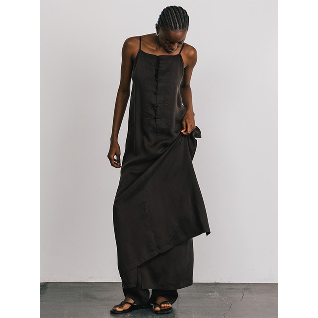 CREDONA / ɥ CUPRO MANDARIN DRESS