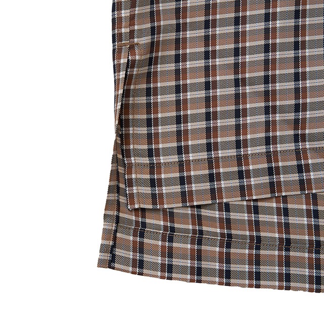 NAME. �͡���  RAYON PLAID OPEN COLLAR SHIRT