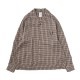 NAME. �͡���  RAYON PLAID OPEN COLLAR SHIRT