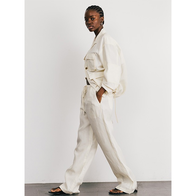 CREDONA / ɥ TENCEL STITCH PANTS 