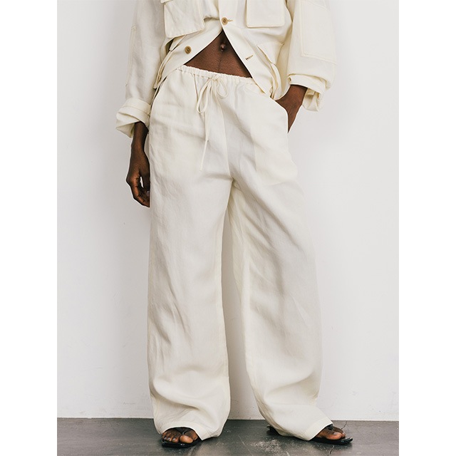 CREDONA / ɥ TENCEL STITCH PANTS 