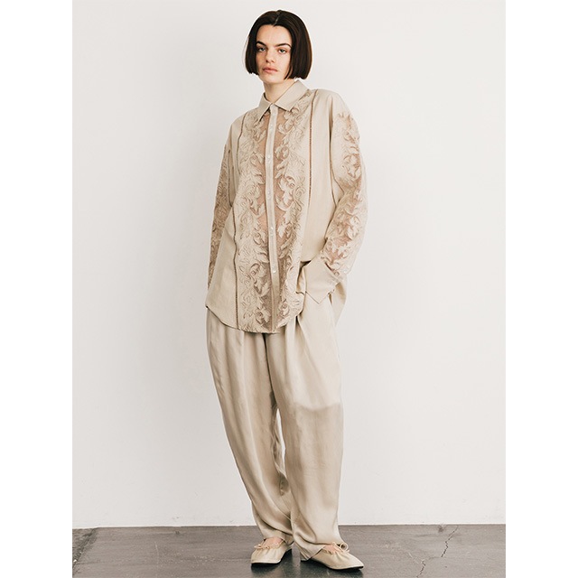 CREDONA / ɥ CUPRO EASY PANTS