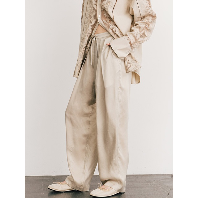 CREDONA / ɥ CUPRO EASY PANTS