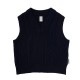 NAME. �͡���  CABLE KNIT OVERSIZED V-NECK VEST