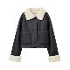 CLANE / ����� VEGAN LEATHER BOA SHORT JACKET
