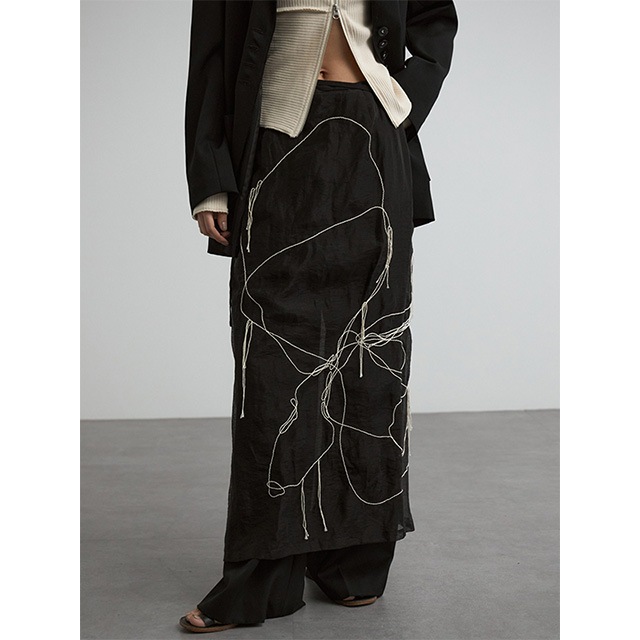 CREDONA / ����ɥ� SKETCH EMBROIDERY MESH SKIRT