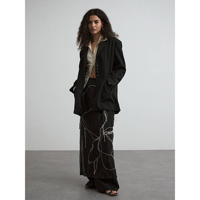 CREDONA / ����ɥ� SKETCH EMBROIDERY MESH SKIRT