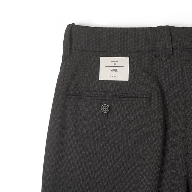 Name. / WOOL STRIPE WESTERN FLARE 35SLACKS