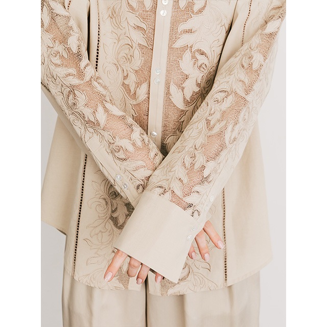 CREDONA / ɥ EMBROIDERY SHIRTS