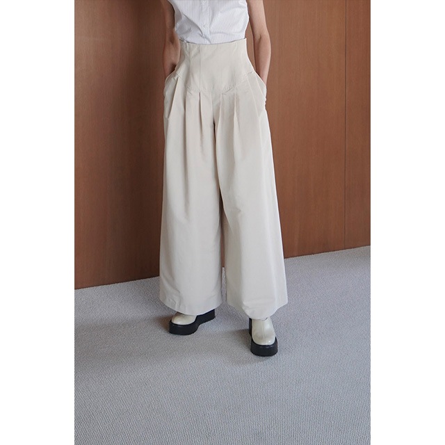 CLANE / ����� CORSET DESIGN WIDE PANTS
