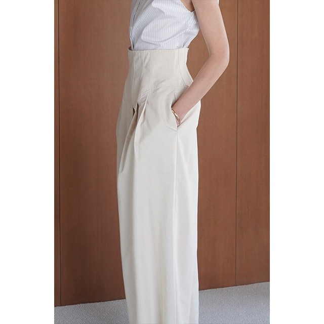 CLANE / ����� CORSET DESIGN WIDE PANTS