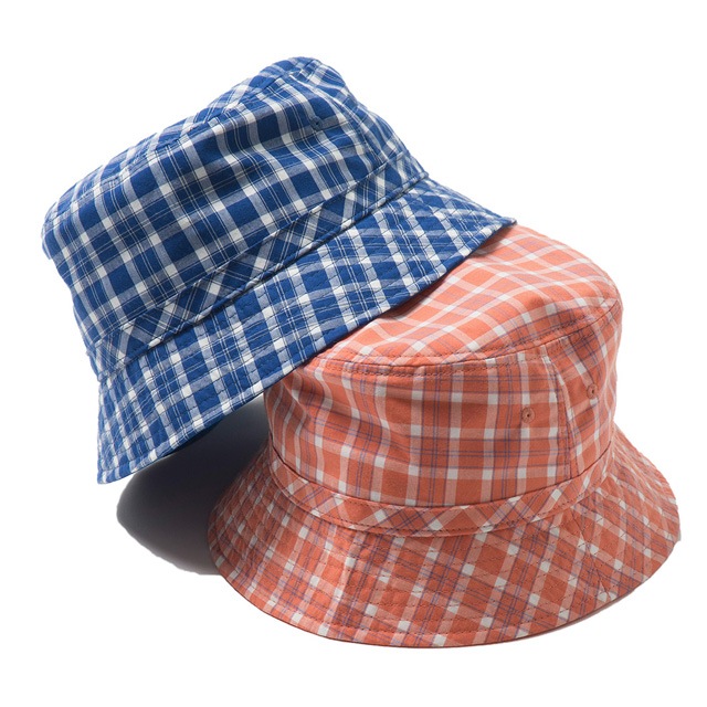 NAME. �͡���  COTTON PLAID BUCKET HAT