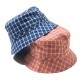 NAME. �͡���  COTTON PLAID BUCKET HAT