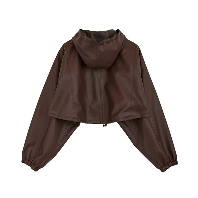 NOUNLESS / �ʥ���쥹 FAKE LEATHER SHORT ANORAK
