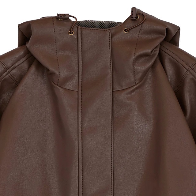 NOUNLESS / �ʥ���쥹 FAKE LEATHER SHORT ANORAK