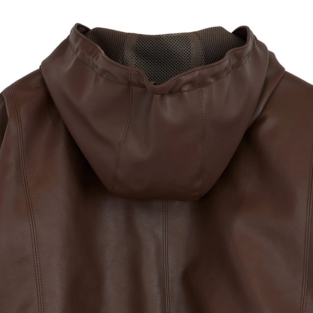 NOUNLESS / �ʥ���쥹 FAKE LEATHER SHORT ANORAK