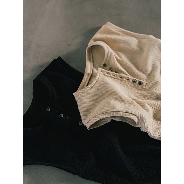 CREDONA / ɥ SLEEVE LESS SLEEPING HENLY SHIRT