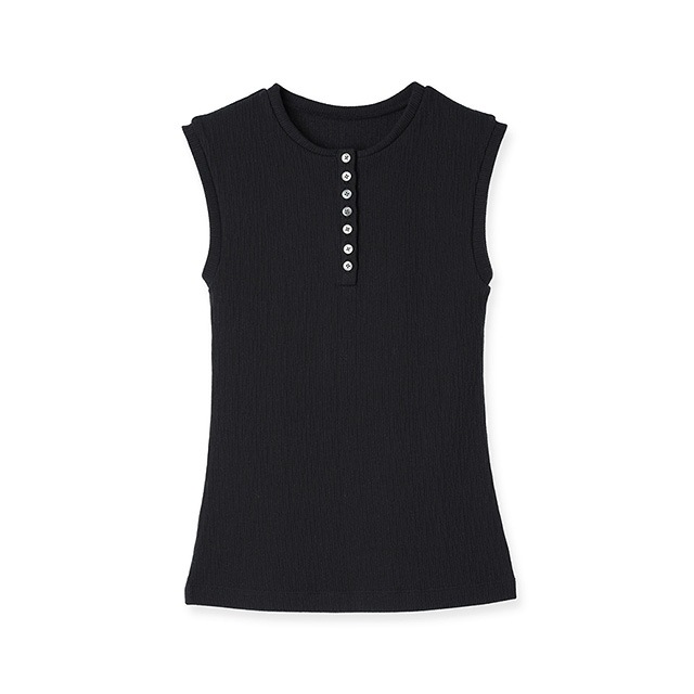 CREDONA / ɥ SLEEVE LESS SLEEPING HENLY SHIRT