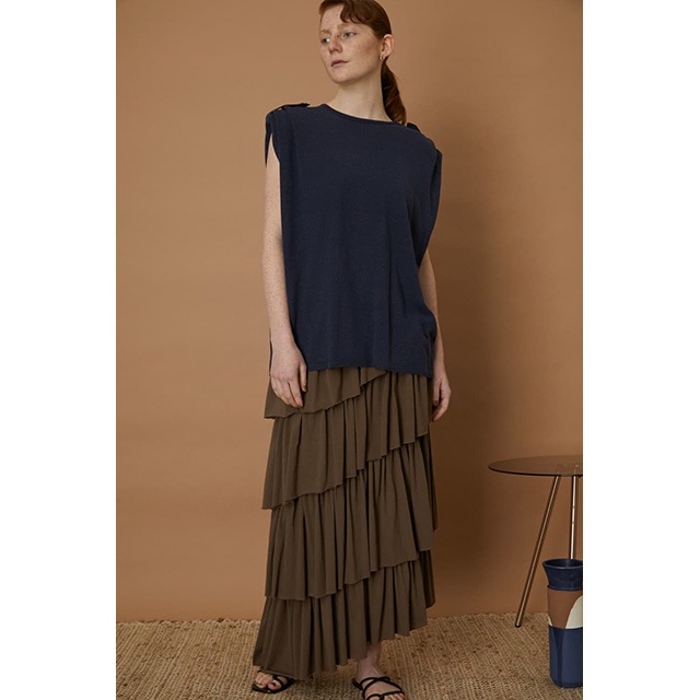 RIM.ARK / ��ॢ����  Shoulder lifting knit tops