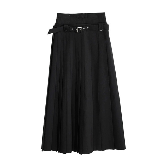 NOUNLESS / �ʥ���쥹 DOUBLE LOW WAIST SKIRT