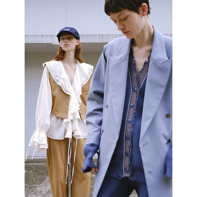 NOUNLESS / �ʥ���쥹 AIRY RUFFLE OVER BLOUSE