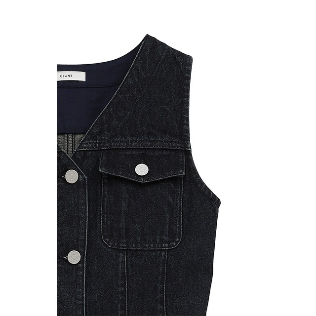 CLANE / ����� SLEEVELESS LADY DENIM ONEPIECE