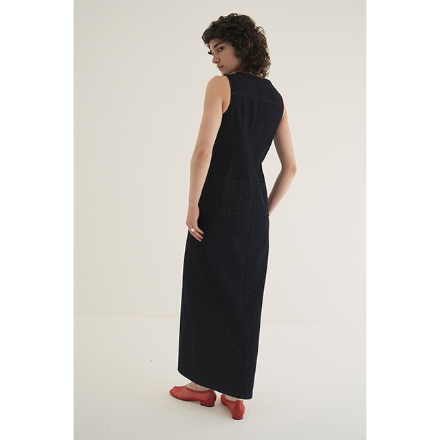 CLANE / ����� SLEEVELESS LADY DENIM ONEPIECE