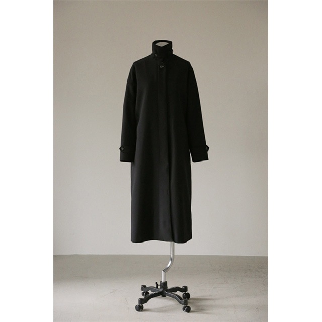 RIM.ARK High stand collar fur CT ブラック RIM.ARK / リムアーク Stand collar Iline long JK｜アーストライブ