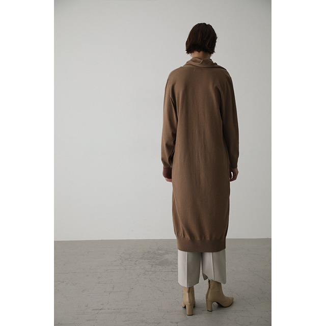 RIM.ARK / ॢ  Cross arrange long knit OP