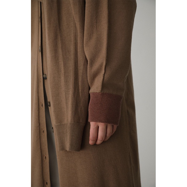 RIM.ARK / ॢ  Cross arrange long knit OP