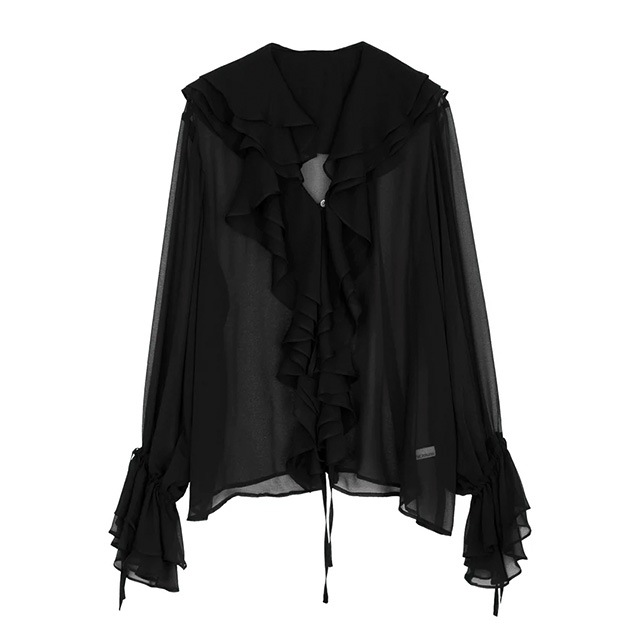 NOUNLESS / ナウンレス AIRY RUFFLE OVER BLOUSE｜アーストライブ