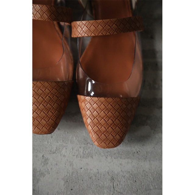RIM.ARK / ��ॢ���� Low heel clear pumps