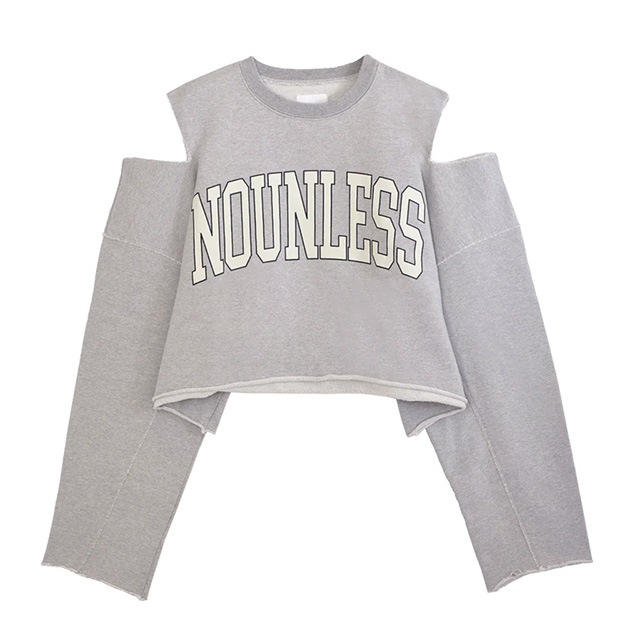 NOUNLESS / �ʥ���쥹 NOUNLESS CUT OFF LOGO SWEAT