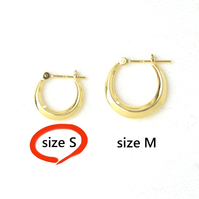����ѥ������֥����� Moon Hoop Pierce S K18YG