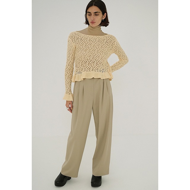 CLANE /  BASIC TUCK PANTS