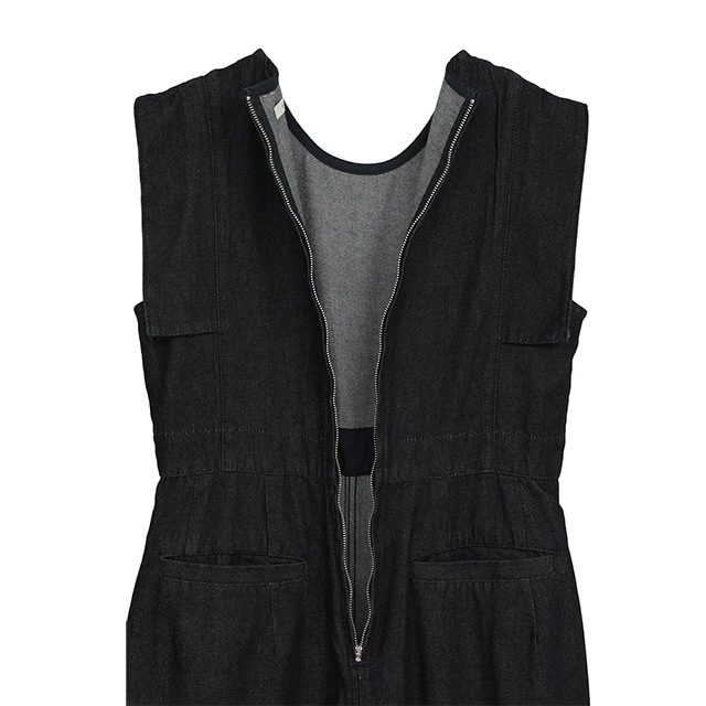 CLANE / ����� SQUARE SLEEVE DENIM ALL IN ONE
