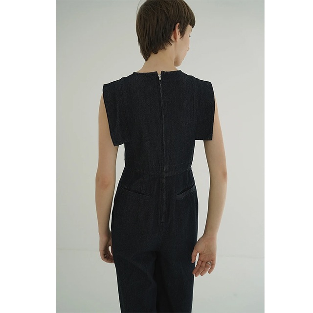 CLANE / ����� SQUARE SLEEVE DENIM ALL IN ONE