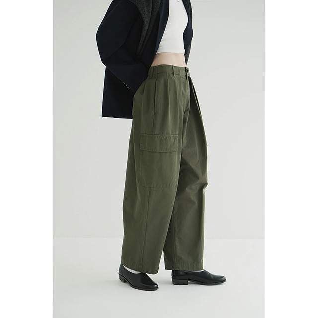 CLANE / ����� WIDE TUCK WORK PANTS