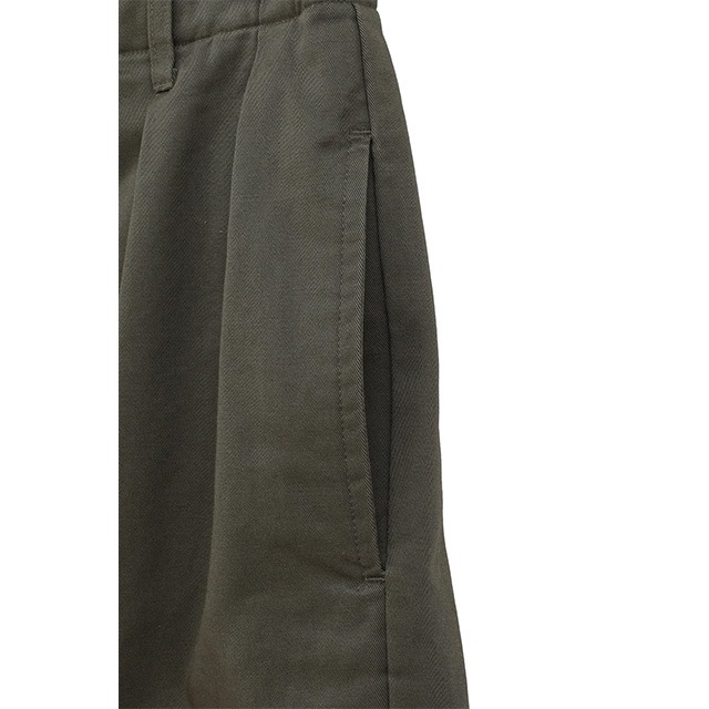 CLANE / ����� WIDE TUCK WORK PANTS