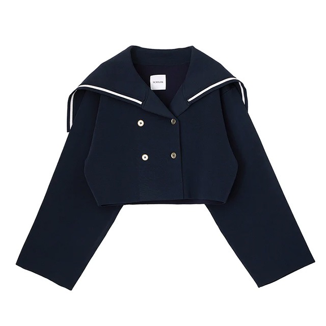 NOUNLESS / �ʥ���쥹 SHORT SAILOR KNIT JACKET