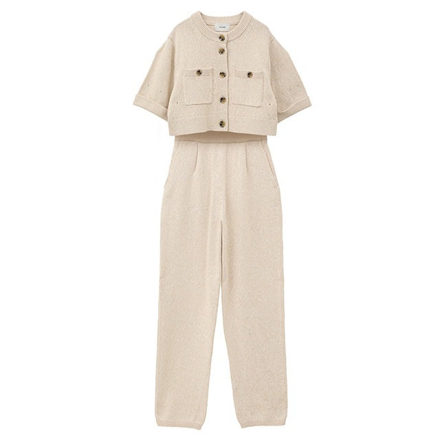 CLANE / ����� HALF SLEEVE KNIT TOPS & PANTS SET