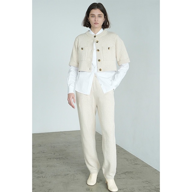 CLANE / ����� HALF SLEEVE KNIT TOPS & PANTS SET