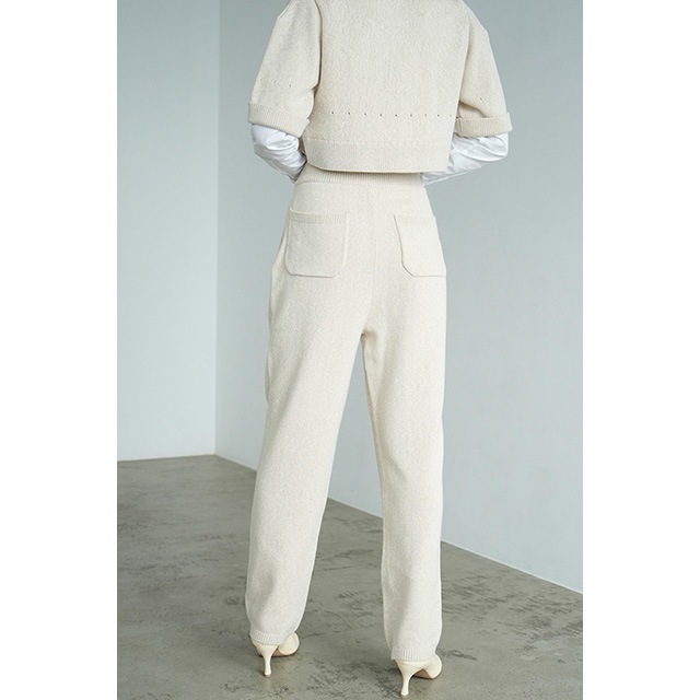 CLANE / ����� HALF SLEEVE KNIT TOPS & PANTS SET