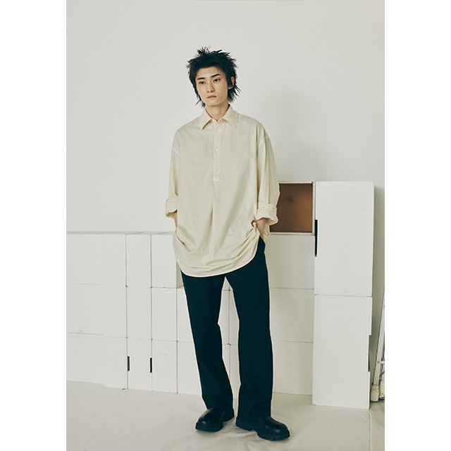 Name. / VINTAGE WASH HENLEY NECK L/S TEE｜アーストライブ