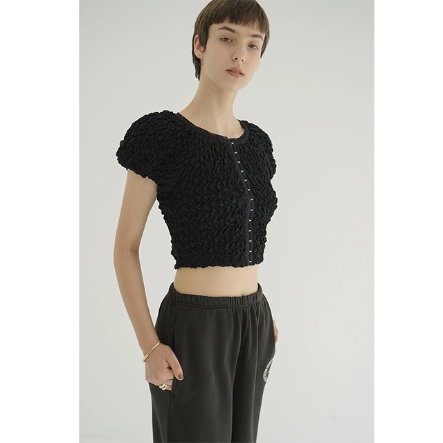 CLANE / ����� SHIRRING PUFF TOPS