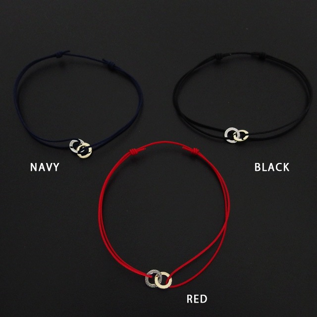 ����ѥ������֥����� Double Ring Cord Bracelet
