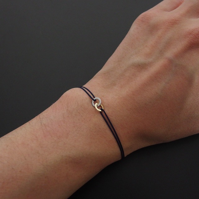 ����ѥ������֥����� Double Ring Cord Bracelet