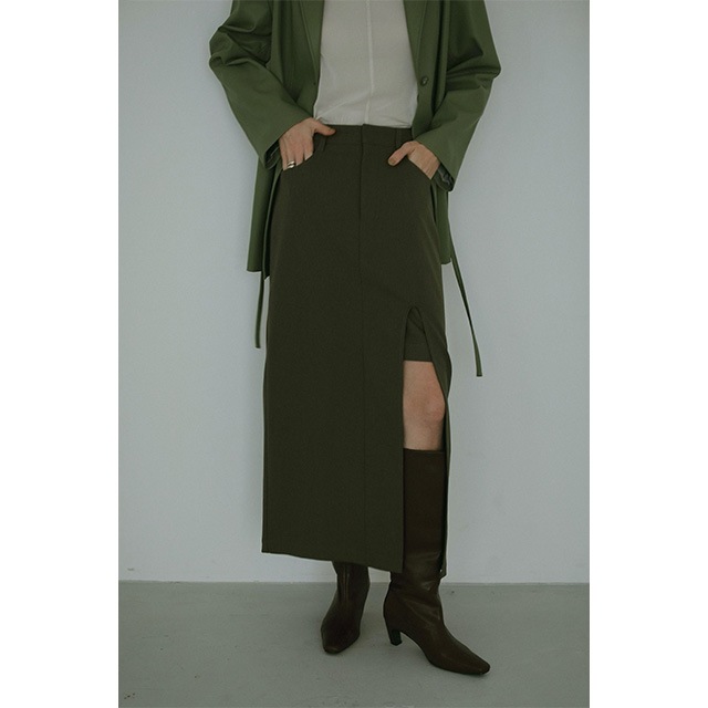 MANOF / ޥΥ SLIT LAYERED SKIRT