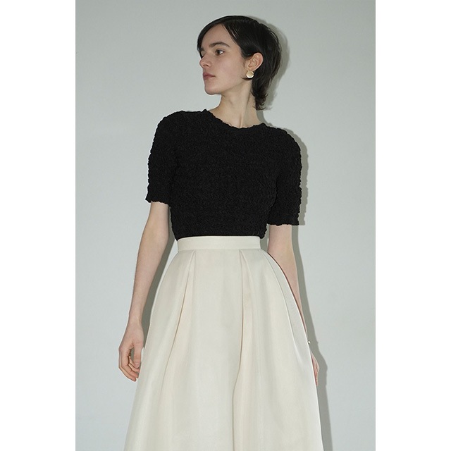 CLANE / クラネ W FACE SHIRRING CROPPED TOPS｜アーストライブ